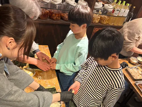 お好み焼き体験の様子3